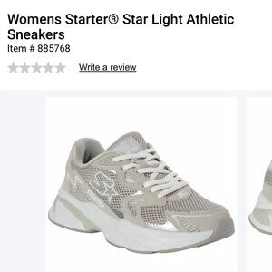 NWT Starter White and Gray Athletic 90s Style Sneakers